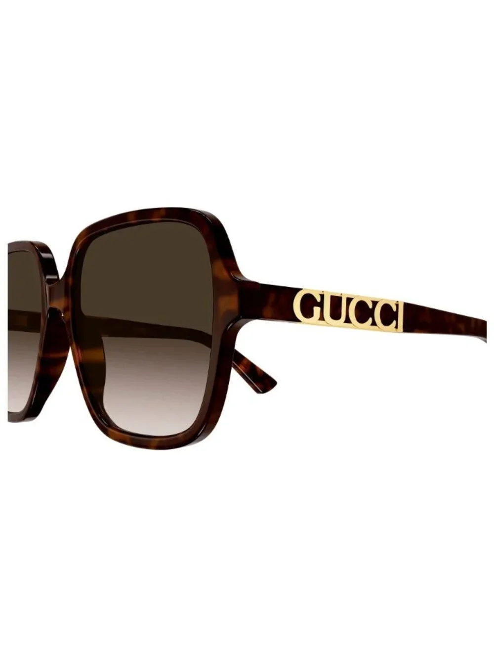 New Gucci Women's Sunglasses Havana Square Brown Lens Acetate Frame GG1189SA 003